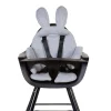 Childhome Coussins Pour Chaise Haute-Lapin Coussin Réducteur Universel - Jersey - Gris