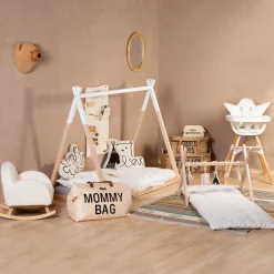 Childhome Cadres De Lit|Lits D'enfant Et De Bébé-Lit Tipi - 70x140 Cm - Bois - Naturel Blanc