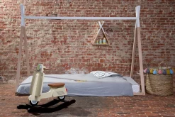 Childhome Cadres De Lit|Lits D'enfant Et De Bébé-Lit Tipi Junior - 90x200 Cm - Bois - Naturel Blanc