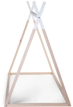 Childhome Cadres De Lit|Lits D'enfant Et De Bébé-Lit Tipi Junior - 90x200 Cm - Bois - Naturel Blanc