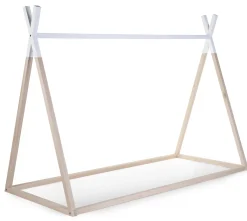 Childhome Cadres De Lit|Lits D'enfant Et De Bébé-Lit Tipi Junior - 90x200 Cm - Bois - Naturel Blanc