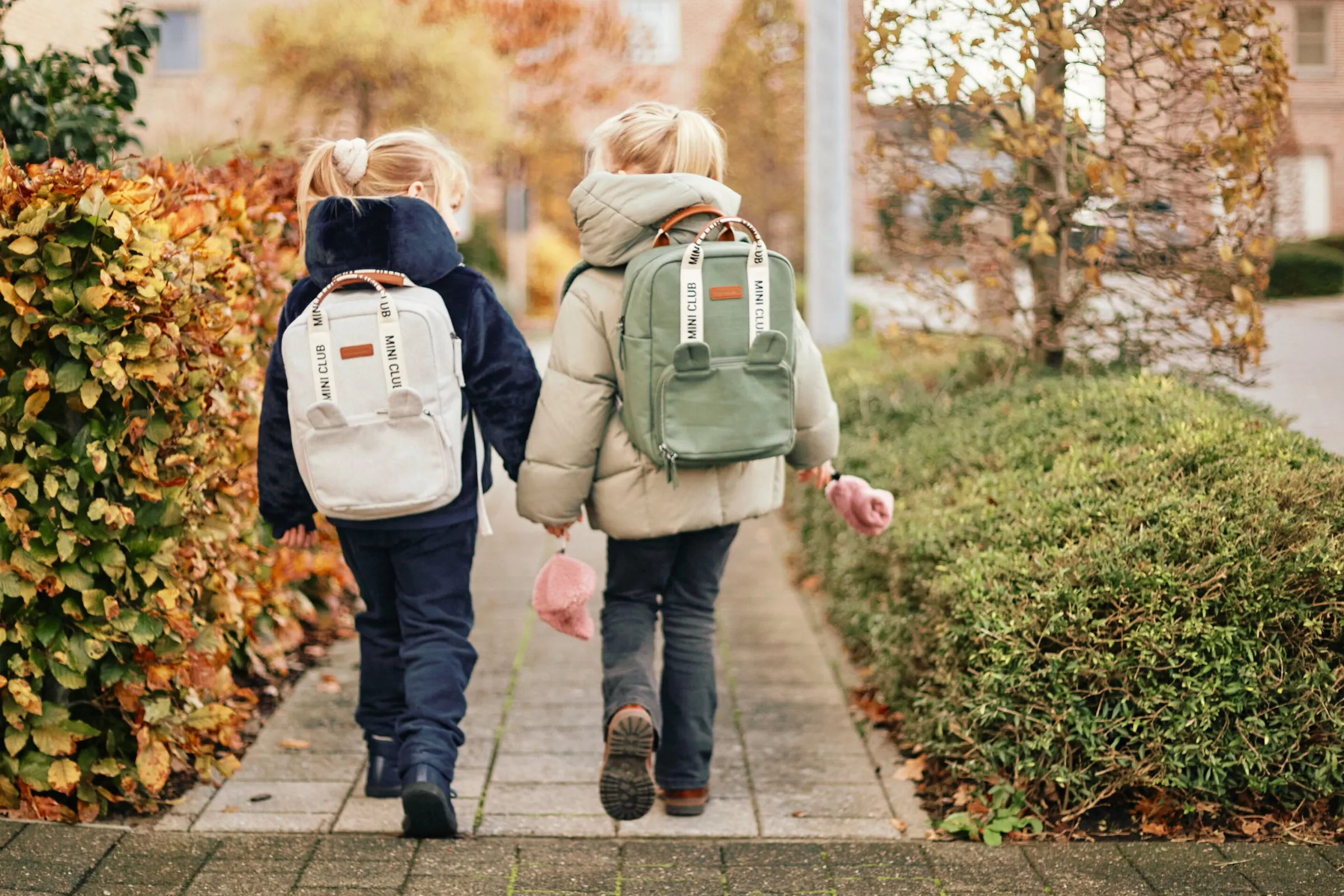 Childhome Kids Bags|Signature Collection-Mini Club Sac a dos Enfant - Signature - Canvas - Off white