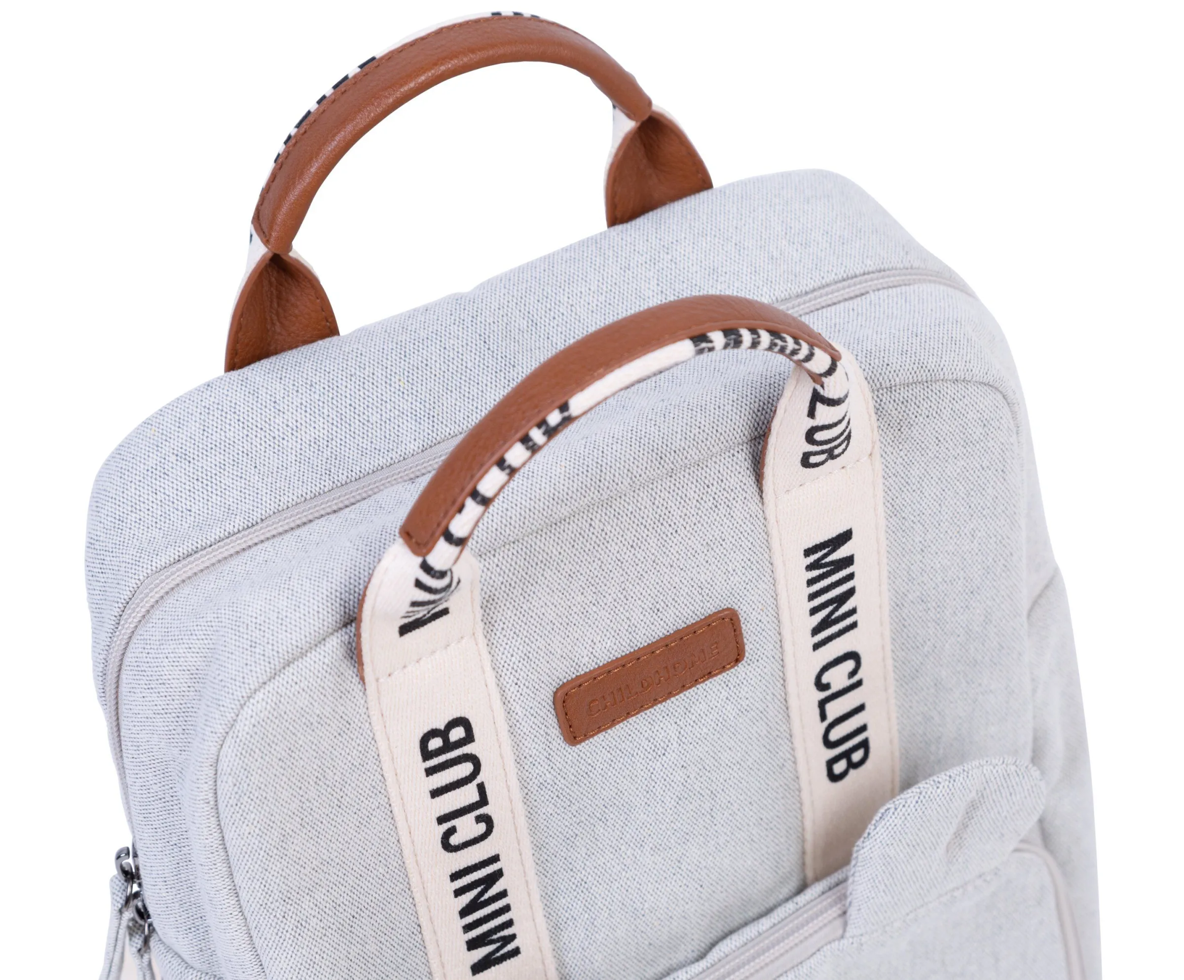 Childhome Kids Bags|Signature Collection-Mini Club Sac a dos Enfant - Signature - Canvas - Off white