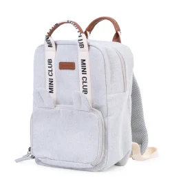 Childhome Kids Bags|Signature Collection-Mini Club Sac a dos Enfant - Signature - Canvas - Off white