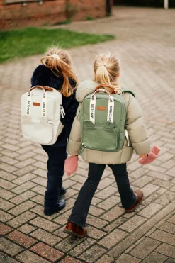 Childhome Kids Bags|Signature Collection-Mini Club Sac a dos Enfant - Signature - Canvas - Off white