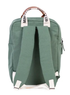 Childhome Kids Bags|Kids Bags-Mini Club Sac a dos Enfant - Signature - Canvas - Vert