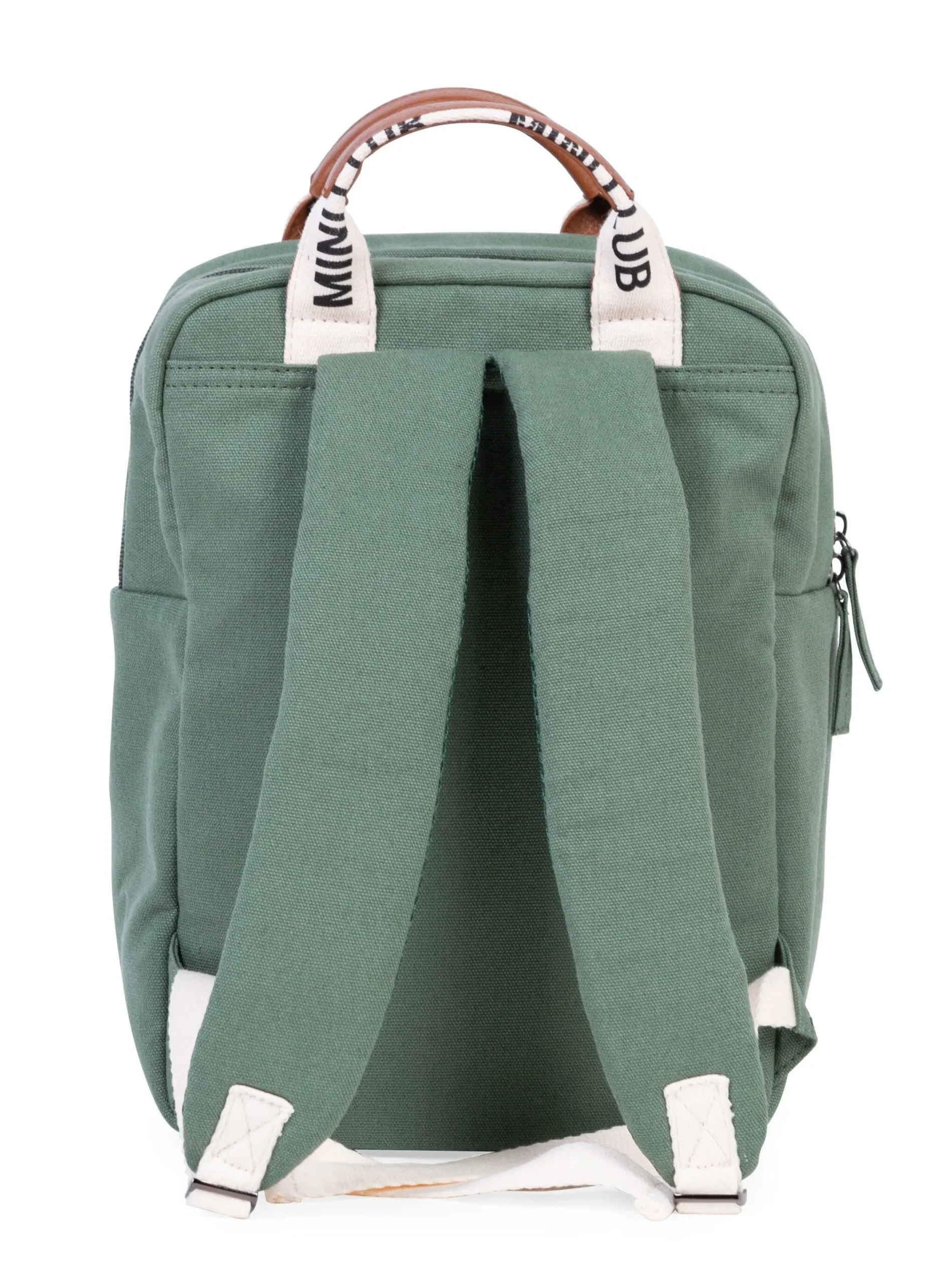 Childhome Kids Bags|Kids Bags-Mini Club Sac a dos Enfant - Signature - Canvas - Vert