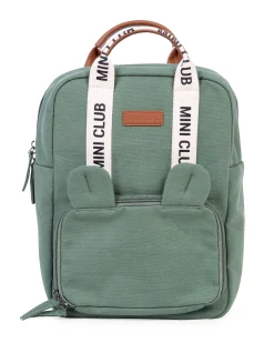 Childhome Kids Bags|Kids Bags-Mini Club Sac a dos Enfant - Signature - Canvas - Vert