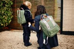Childhome Kids Bags|Kids Bags-Mini Club Sac a dos Enfant - Signature - Canvas - Vert