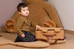 Childhome Kids Bags|Kids Bags-Mini Traveller Valise Enfant - Teddy Brun
