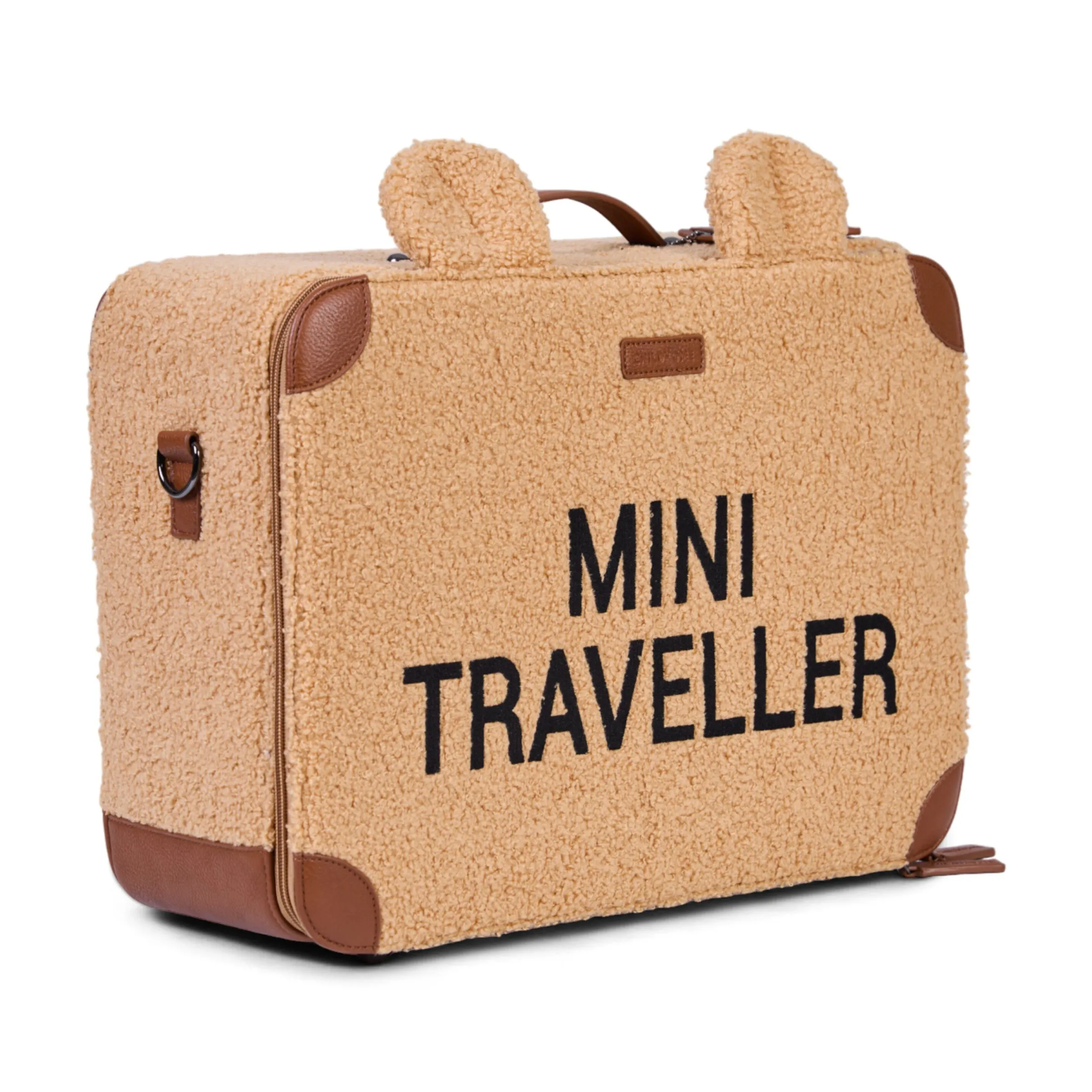 Childhome Kids Bags|Kids Bags-Mini Traveller Valise Enfant - Teddy Brun