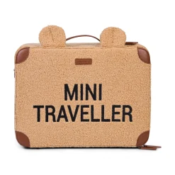 Childhome Kids Bags|Kids Bags-Mini Traveller Valise Enfant - Teddy Brun