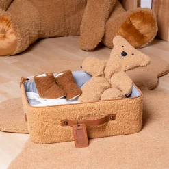 Childhome Kids Bags|Kids Bags-Mini Traveller Valise Enfant - Teddy Brun