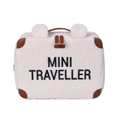 Childhome Kids Bags-Mini Traveller Valise Enfant - Teddy Ecru