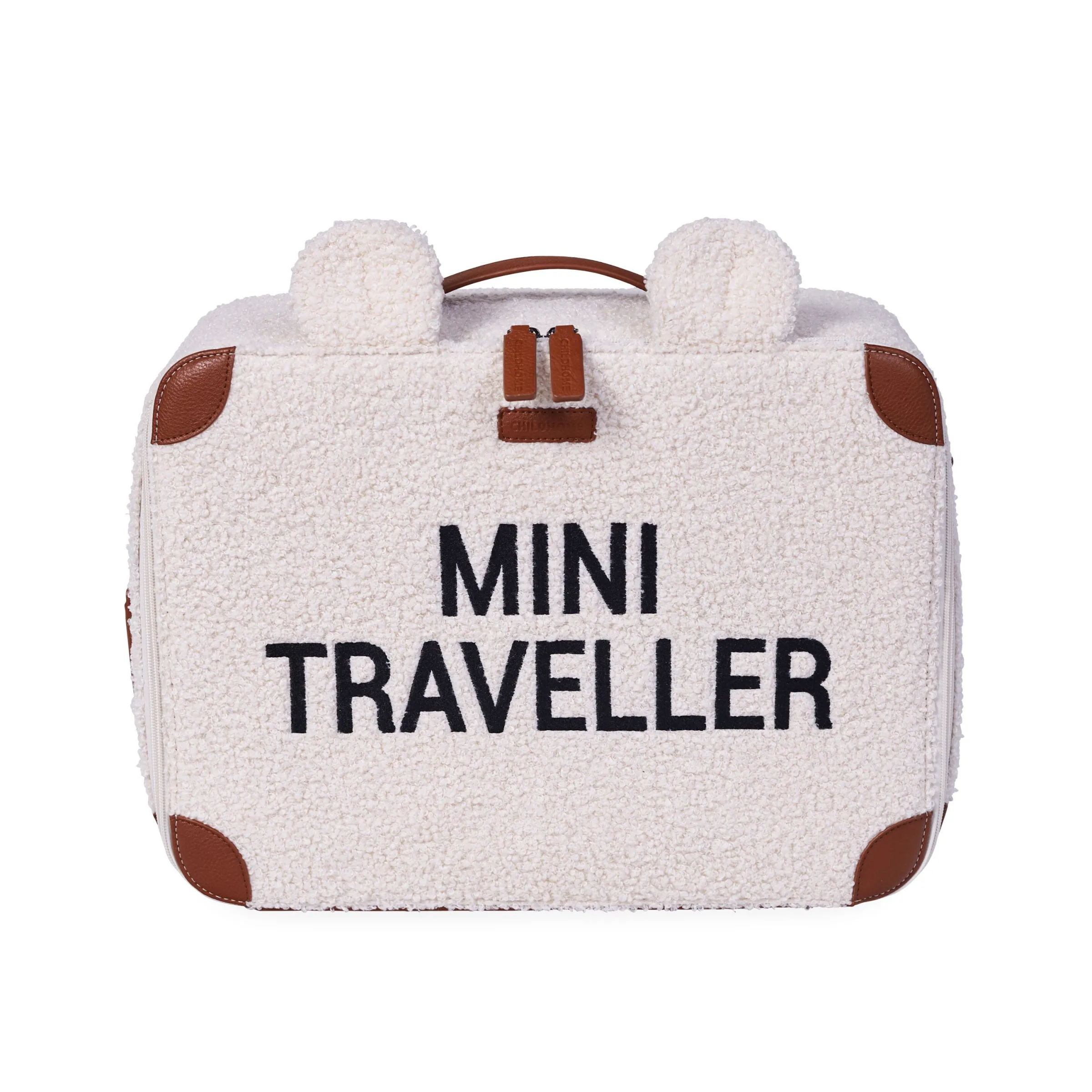 Childhome Kids Bags-Mini Traveller Valise Enfant - Teddy Ecru