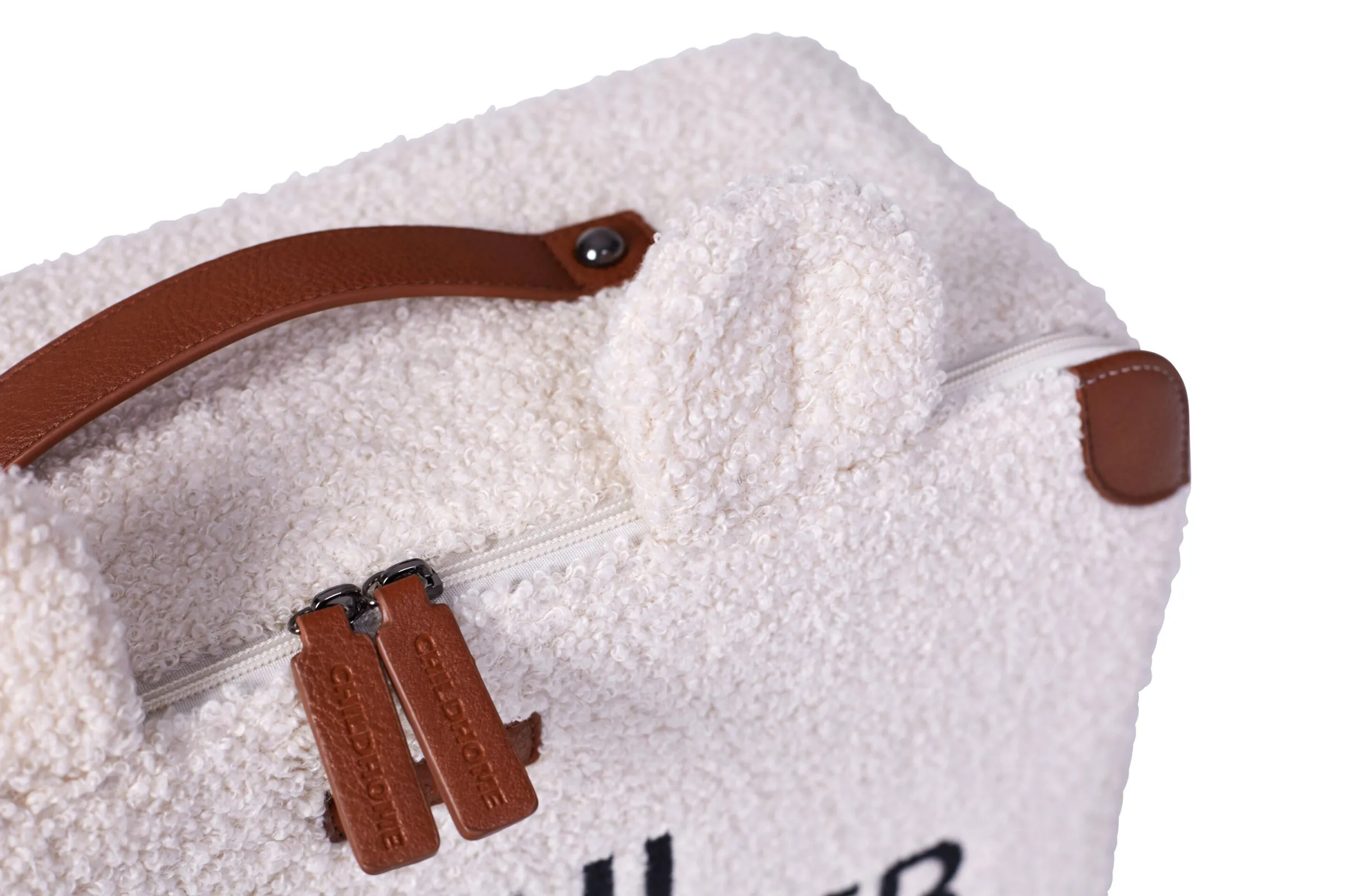Childhome Kids Bags-Mini Traveller Valise Enfant - Teddy Ecru