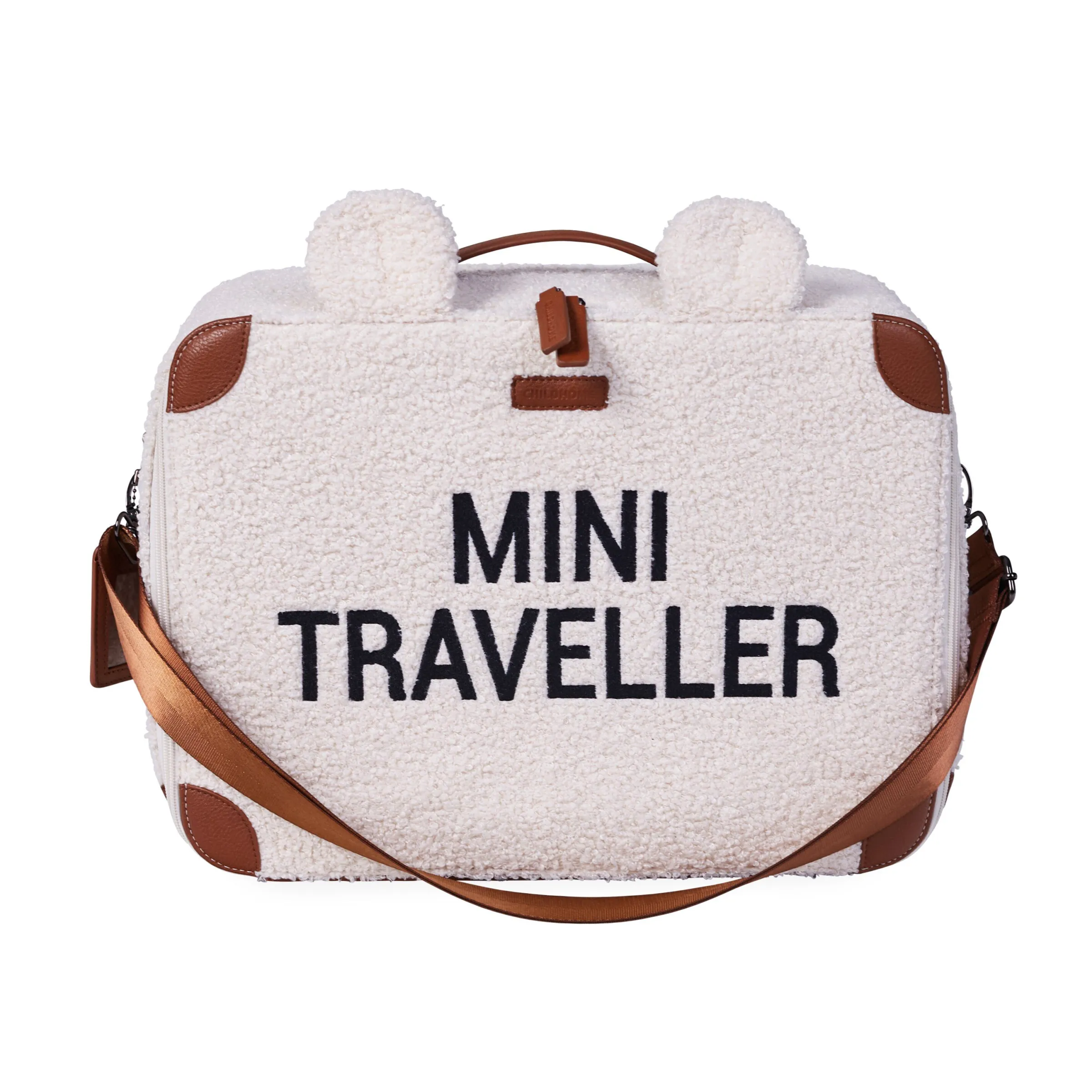 Childhome Kids Bags-Mini Traveller Valise Enfant - Teddy Ecru