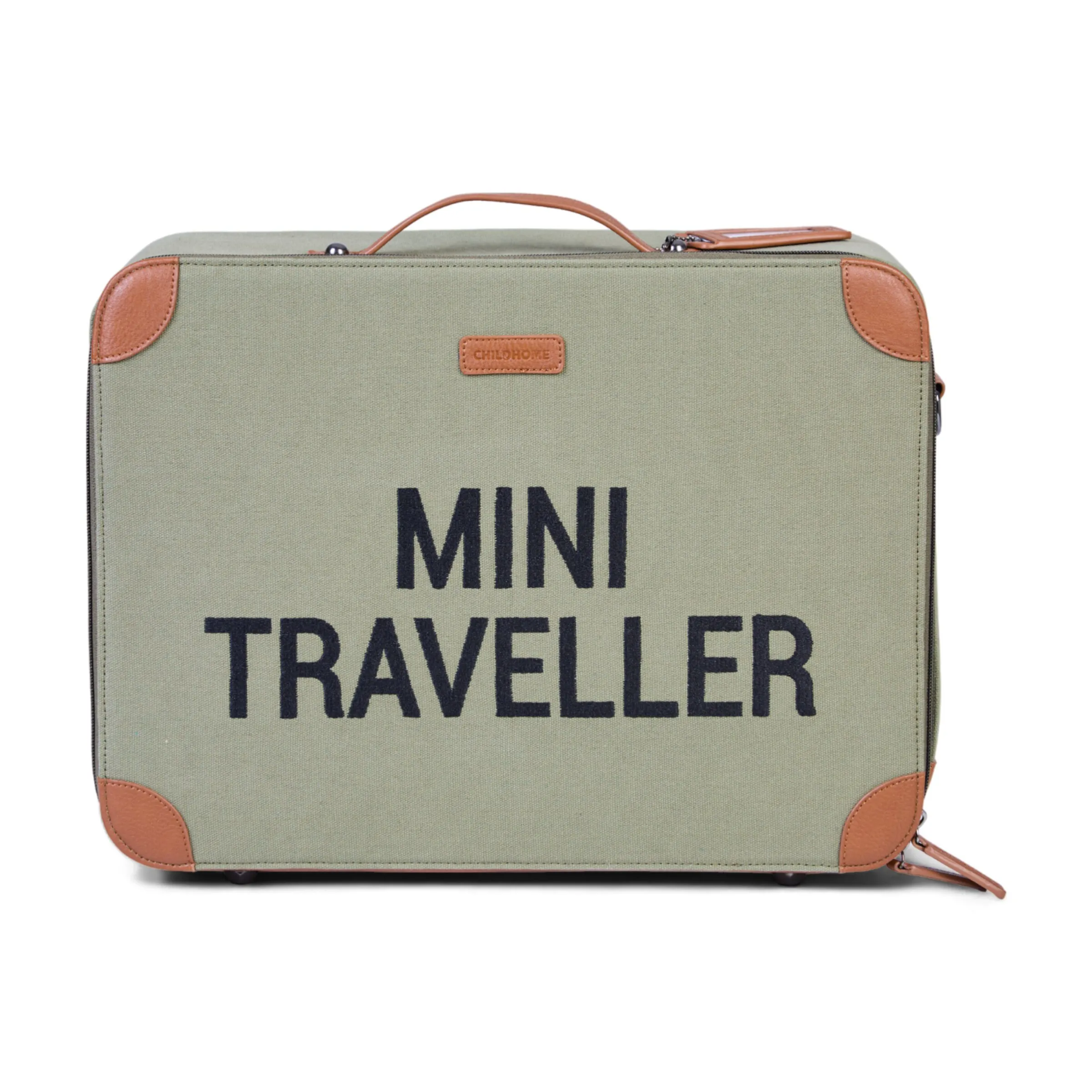 Childhome Kids Bags|Kids Bags-Mini Traveller Valise Enfant - Toile - Kaki