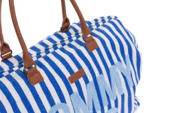 Childhome Mommy Bag ®|Mommy Bag ®-Mommy Bag ® Sac à Langer - Rayures - Bleu Electrique /Bleu