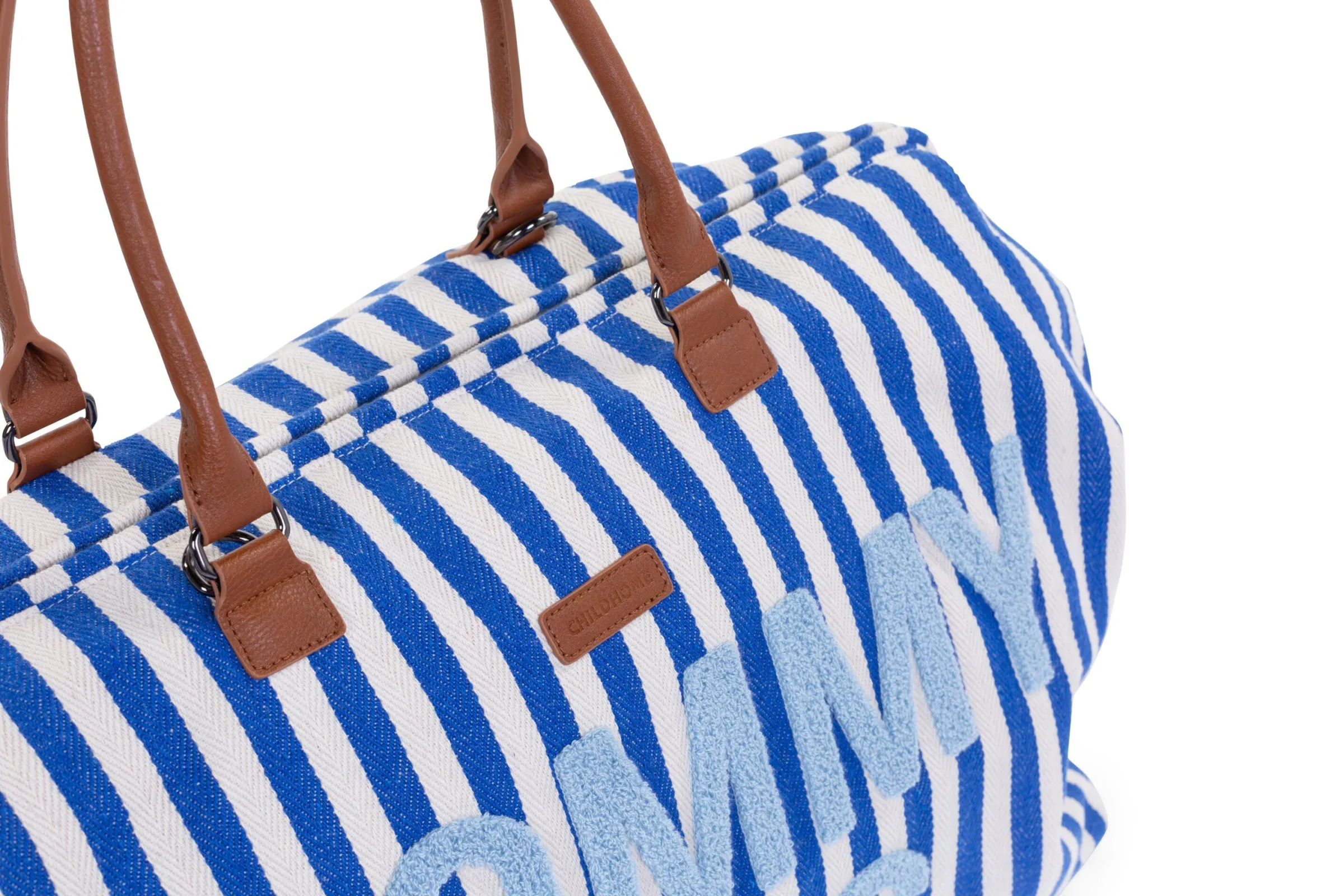 Childhome Mommy Bag ®|Mommy Bag ®-Mommy Bag ® Sac à Langer - Rayures - Bleu Electrique /Bleu
