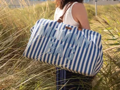 Childhome Mommy Bag ®|Mommy Bag ®-Mommy Bag ® Sac à Langer - Rayures - Bleu Electrique /Bleu