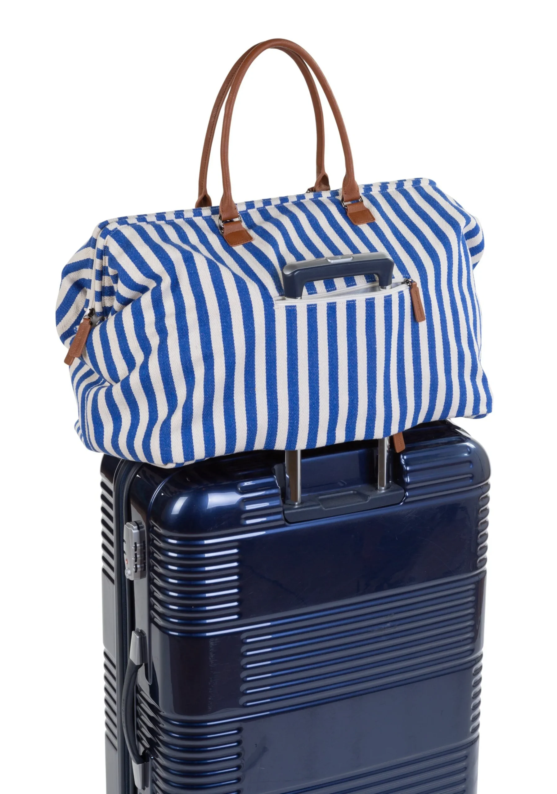 Childhome Mommy Bag ®|Mommy Bag ®-Mommy Bag ® Sac à Langer - Rayures - Bleu Electrique /Bleu