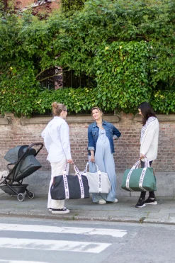 Childhome Signature Collection|Mommy Bag ®-Mommy Bag ® Sac A Langer - Signature - Toile - Vert
