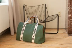 Childhome Signature Collection|Mommy Bag ®-Mommy Bag ® Sac A Langer - Signature - Toile - Vert