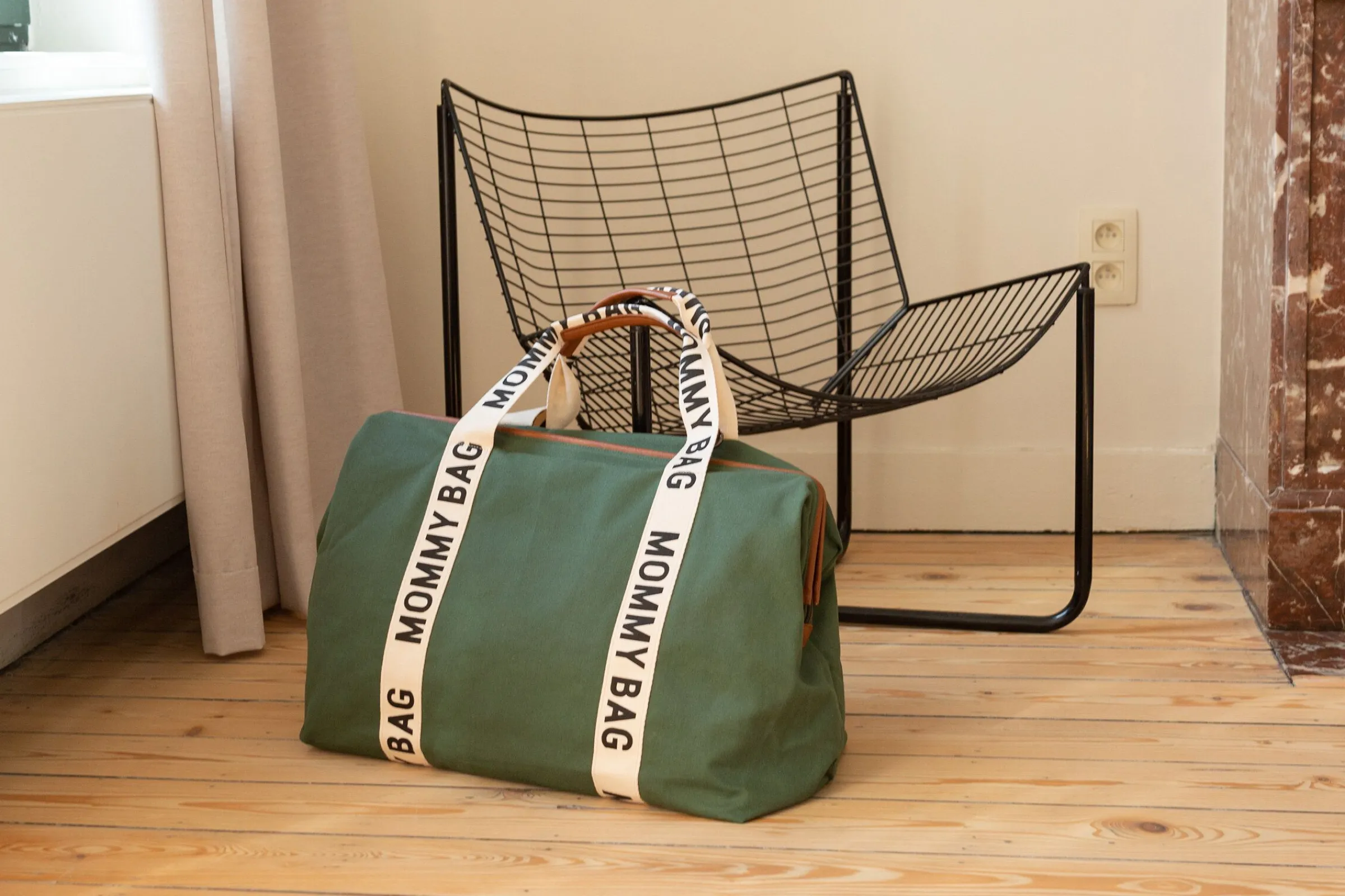 Childhome Signature Collection|Mommy Bag ®-Mommy Bag ® Sac A Langer - Signature - Toile - Vert