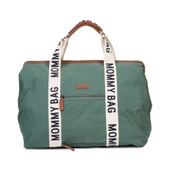 Childhome Signature Collection|Mommy Bag ®-Mommy Bag ® Sac A Langer - Signature - Toile - Vert