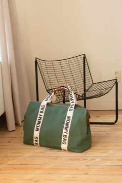 Childhome Signature Collection|Mommy Bag ®-Mommy Bag ® Sac A Langer - Signature - Toile - Vert