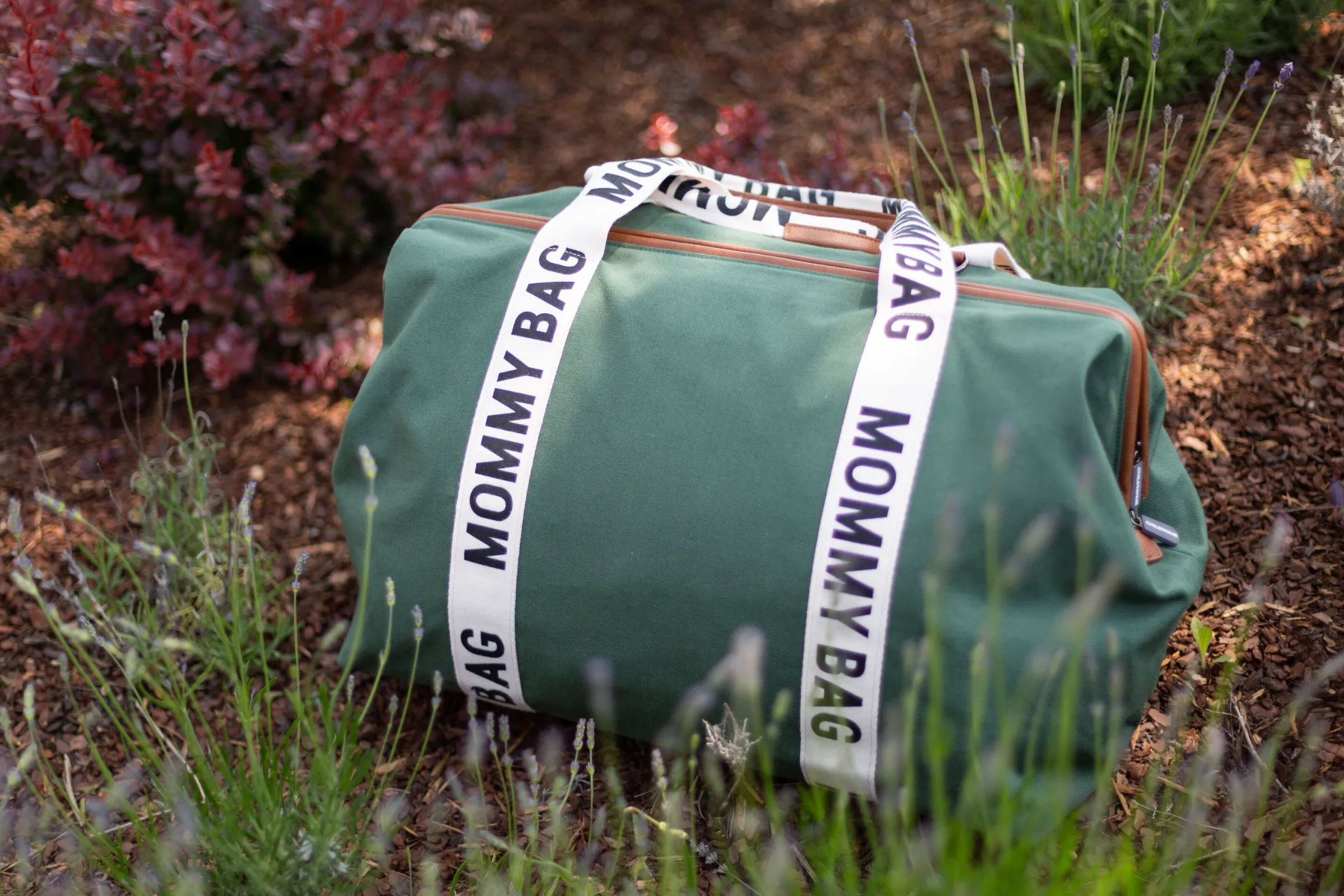 Childhome Signature Collection|Mommy Bag ®-Mommy Bag ® Sac A Langer - Signature - Toile - Vert