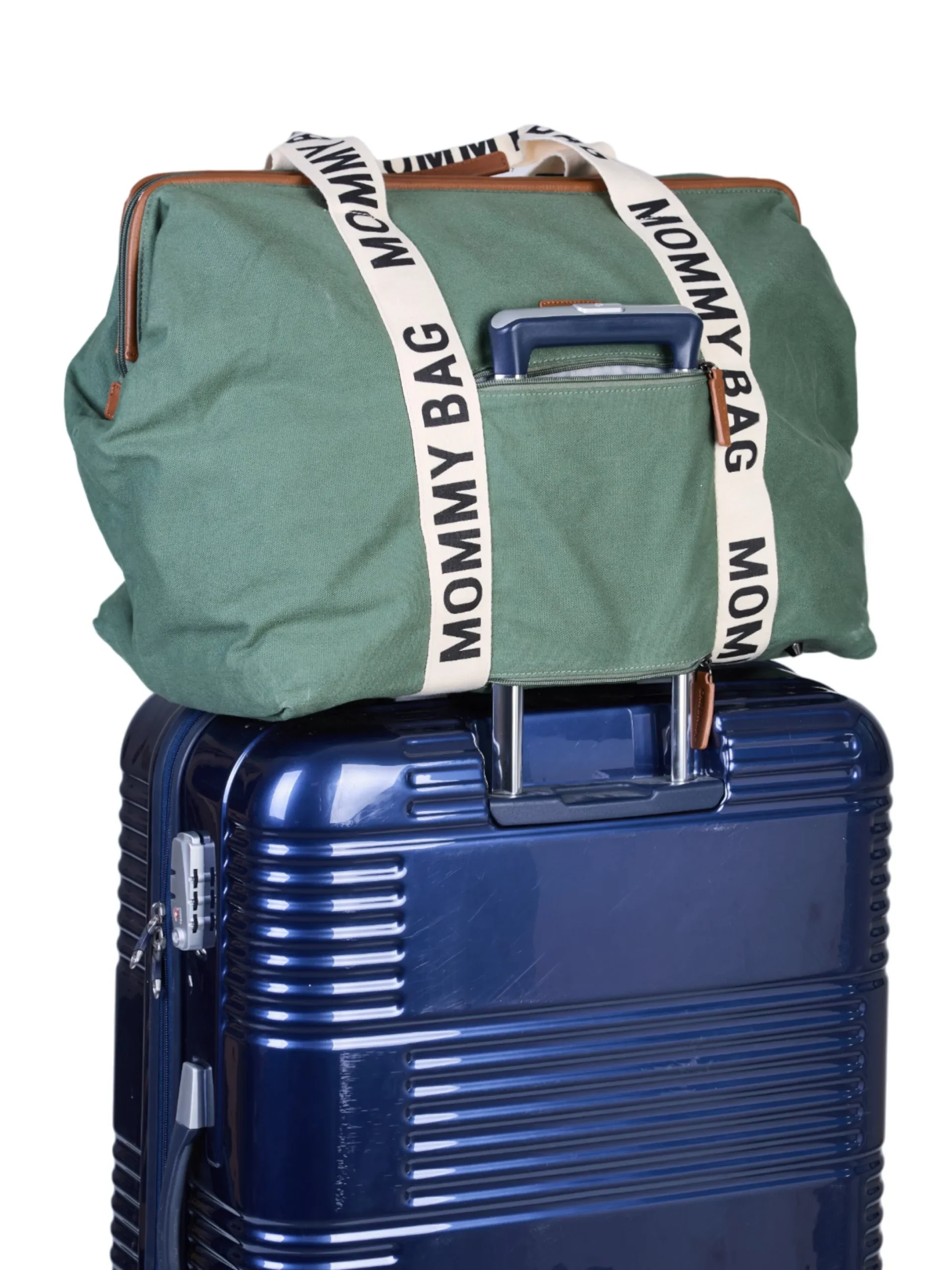 Childhome Signature Collection|Mommy Bag ®-Mommy Bag ® Sac A Langer - Signature - Toile - Vert