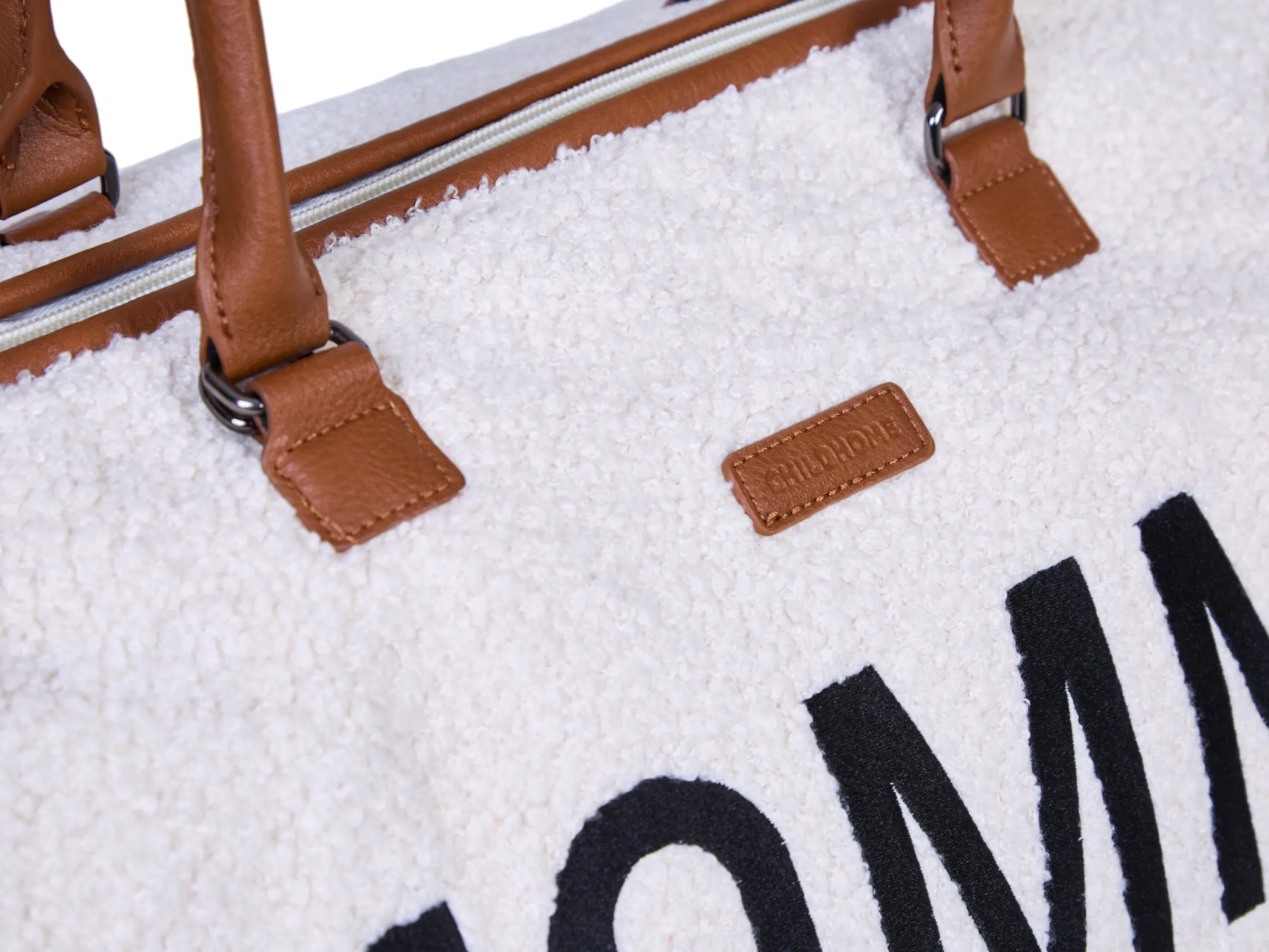 Childhome Mommy Bag ®|Mommy Bag ®-Mommy Bag ® Sac A Langer - Teddy Ecru