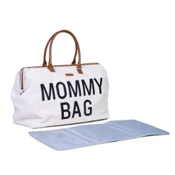 Childhome Mommy Bag ®|Mommy Bag ®-Mommy Bag ® Sac A Langer - Teddy Ecru