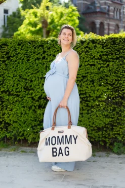 Childhome Mommy Bag ®|Mommy Bag ®-Mommy Bag ® Sac A Langer - Teddy Ecru