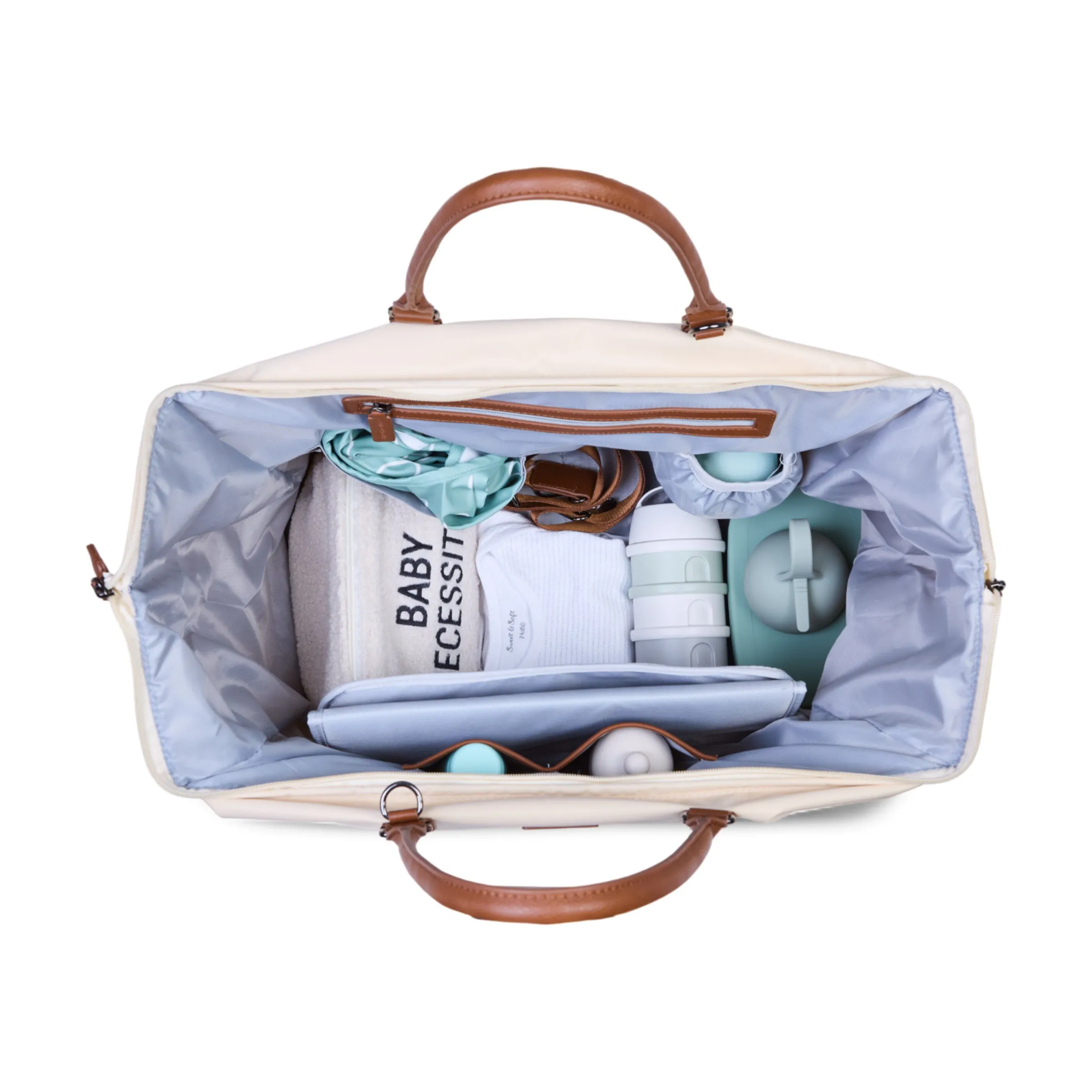 Childhome Mommy Bag ®|Mommy Bag ®-Mommy Bag ® Sac A Langer - Ecru Noir