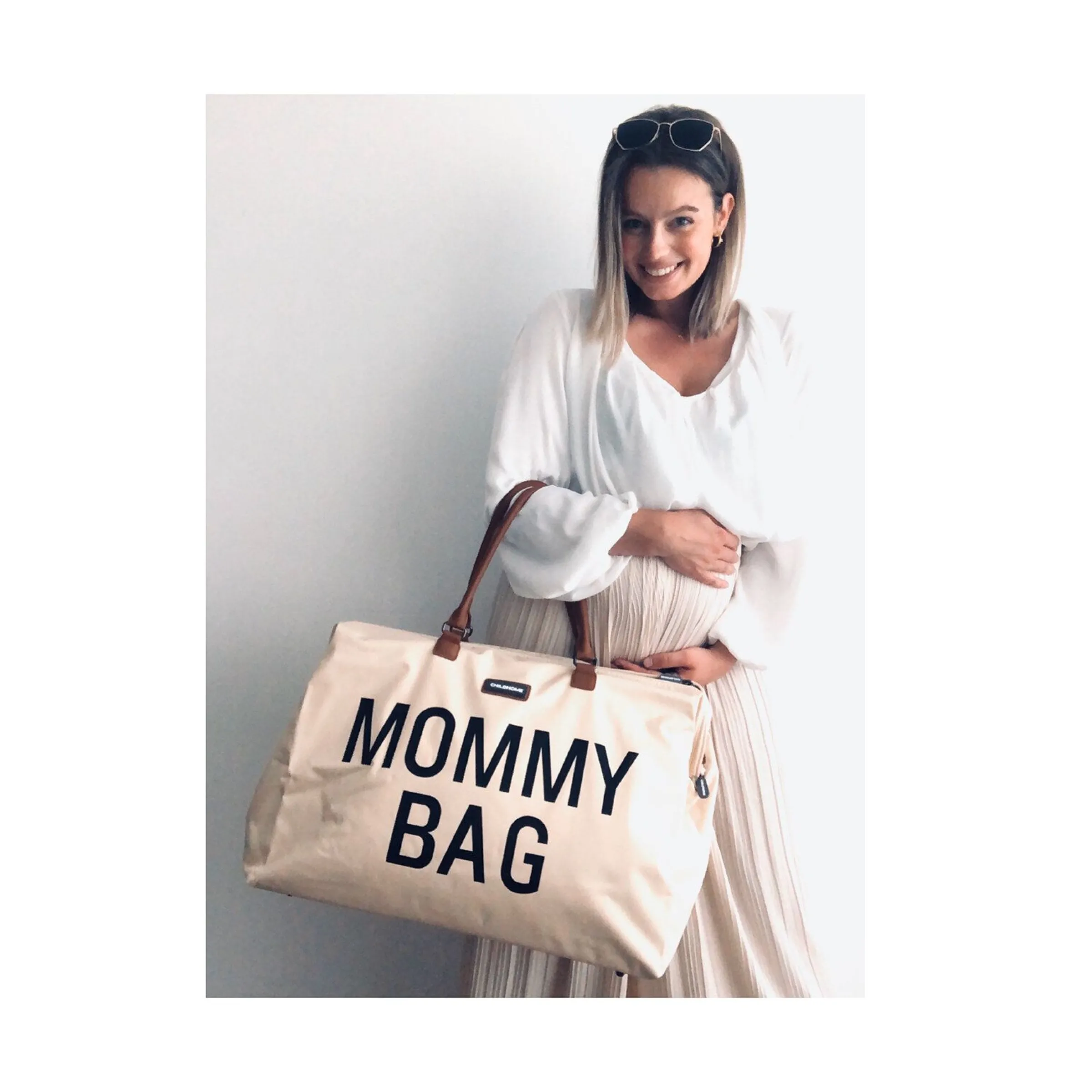 Childhome Mommy Bag ®|Mommy Bag ®-Mommy Bag ® Sac A Langer - Ecru Noir