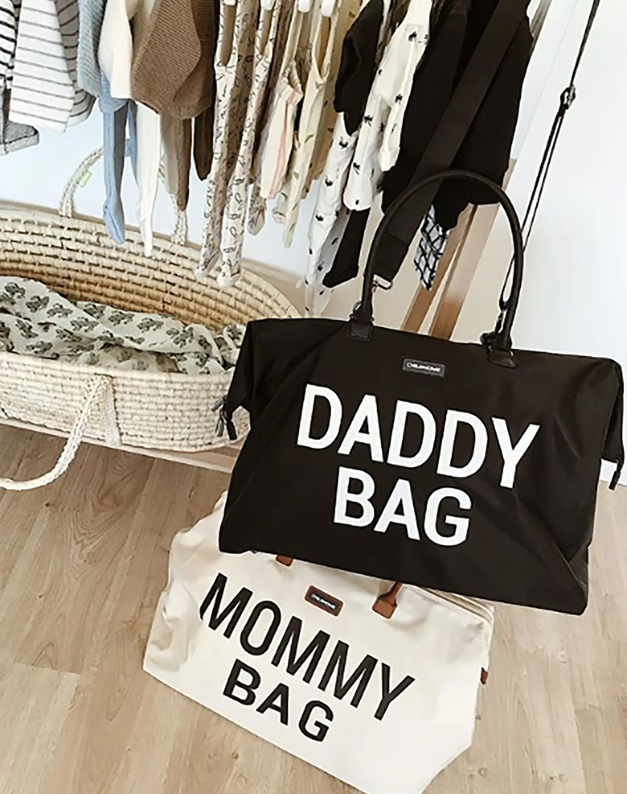 Childhome Mommy Bag ®|Mommy Bag ®-Mommy Bag ® Sac A Langer - Ecru Noir