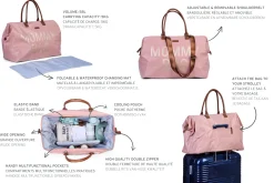 Childhome Mommy Bag ®|Mommy Bag ®-Mommy Bag ® Sac A Langer - Rose Cuivre