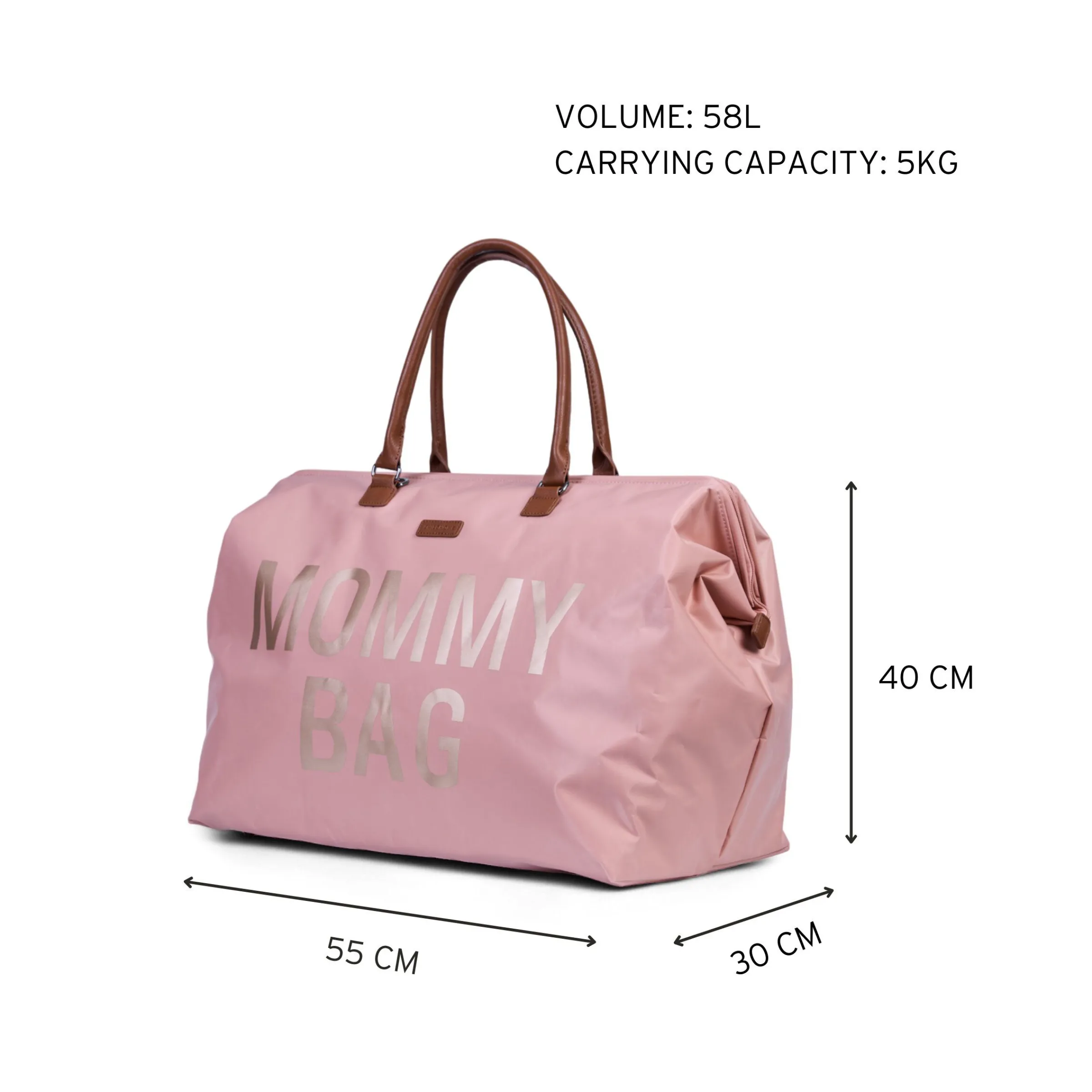 Childhome Mommy Bag ®|Mommy Bag ®-Mommy Bag ® Sac A Langer - Rose Cuivre