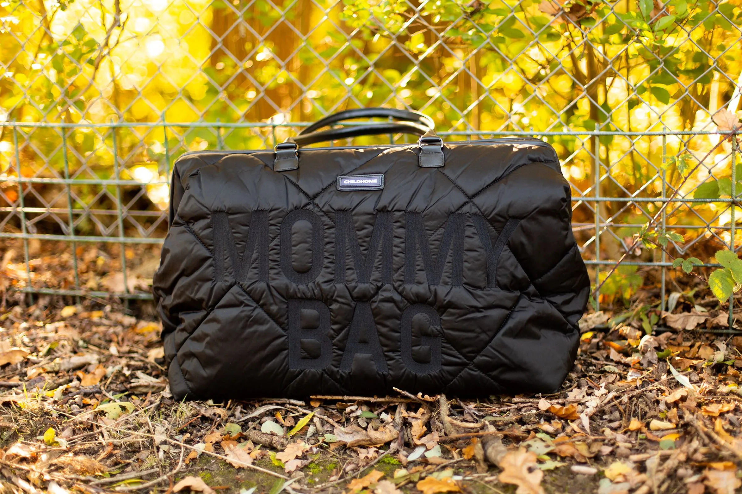 Childhome Mommy Bag ®|Mommy Bag ®-Mommy Bag ® Sac A Langer - Matelassé - Noir