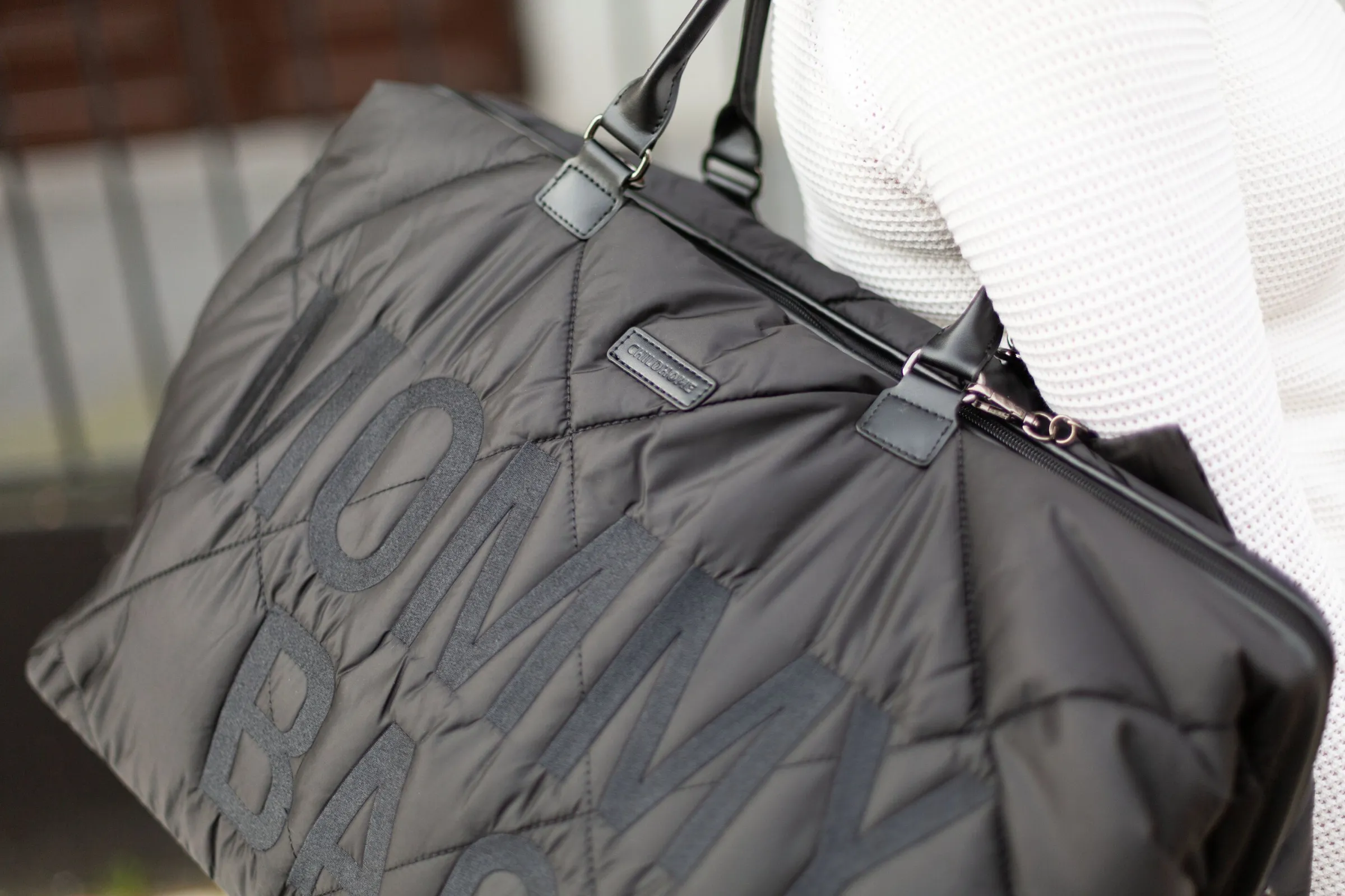 Childhome Mommy Bag ®|Mommy Bag ®-Mommy Bag ® Sac A Langer - Matelassé - Noir
