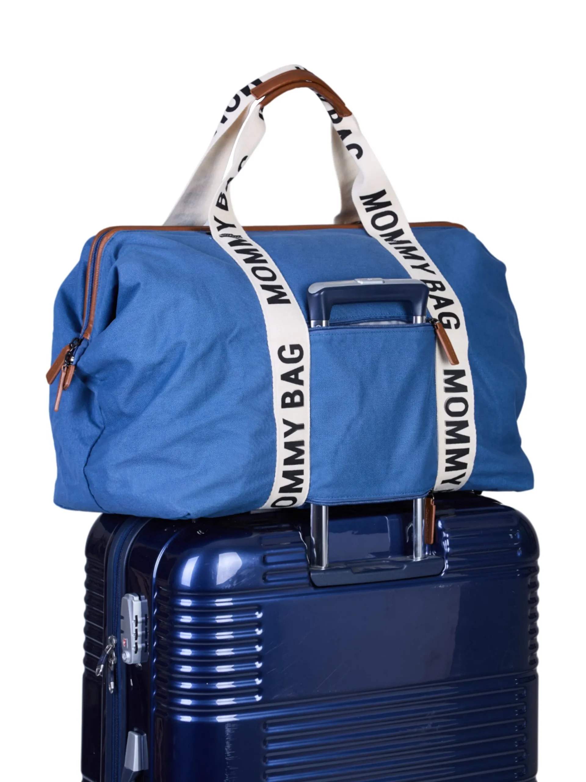 Childhome Signature Collection|Mommy Bag ®-Mommy Bag ® Sac A Langer - Signature - Toile - Indigo
