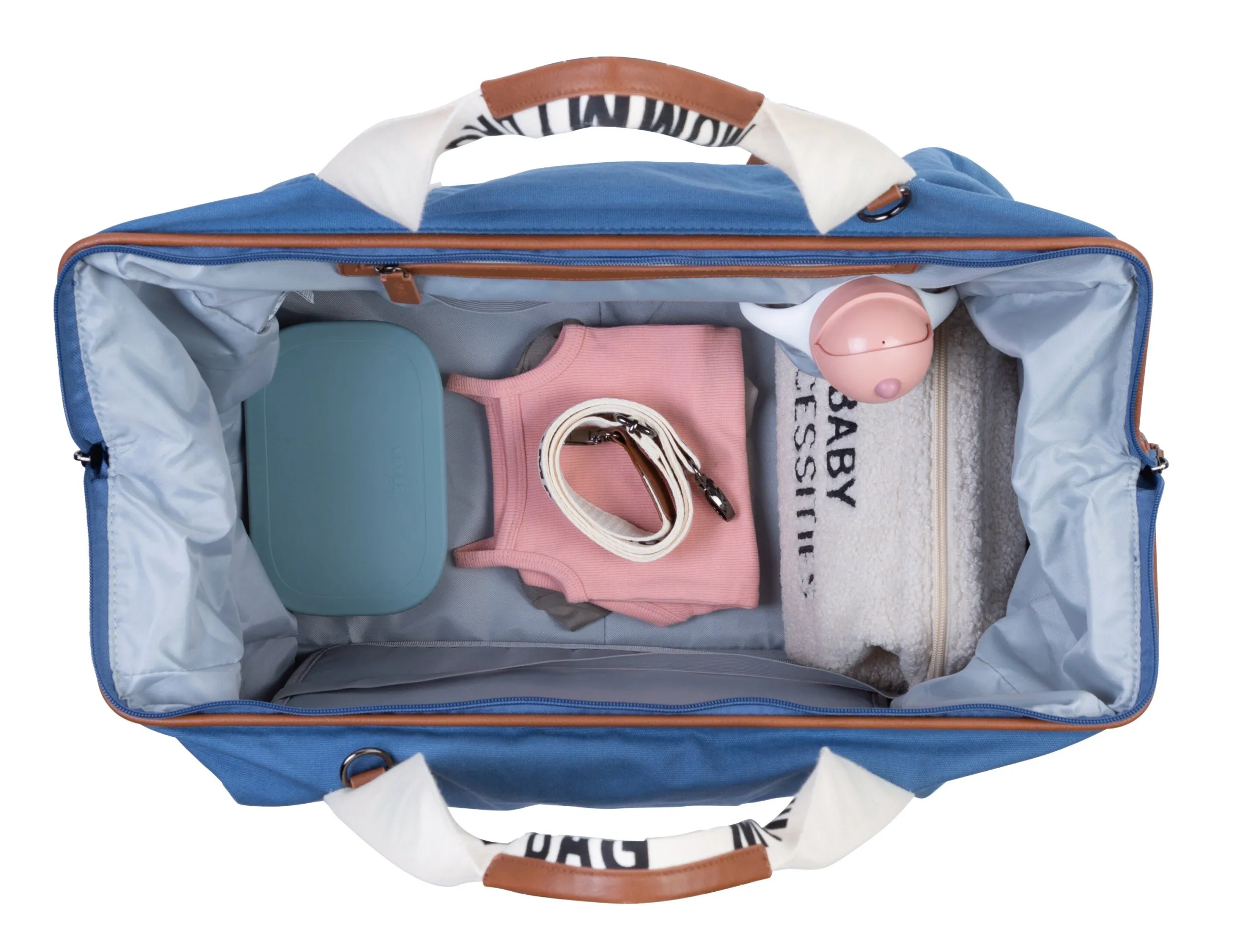 Childhome Signature Collection|Mommy Bag ®-Mommy Bag ® Sac A Langer - Signature - Toile - Indigo