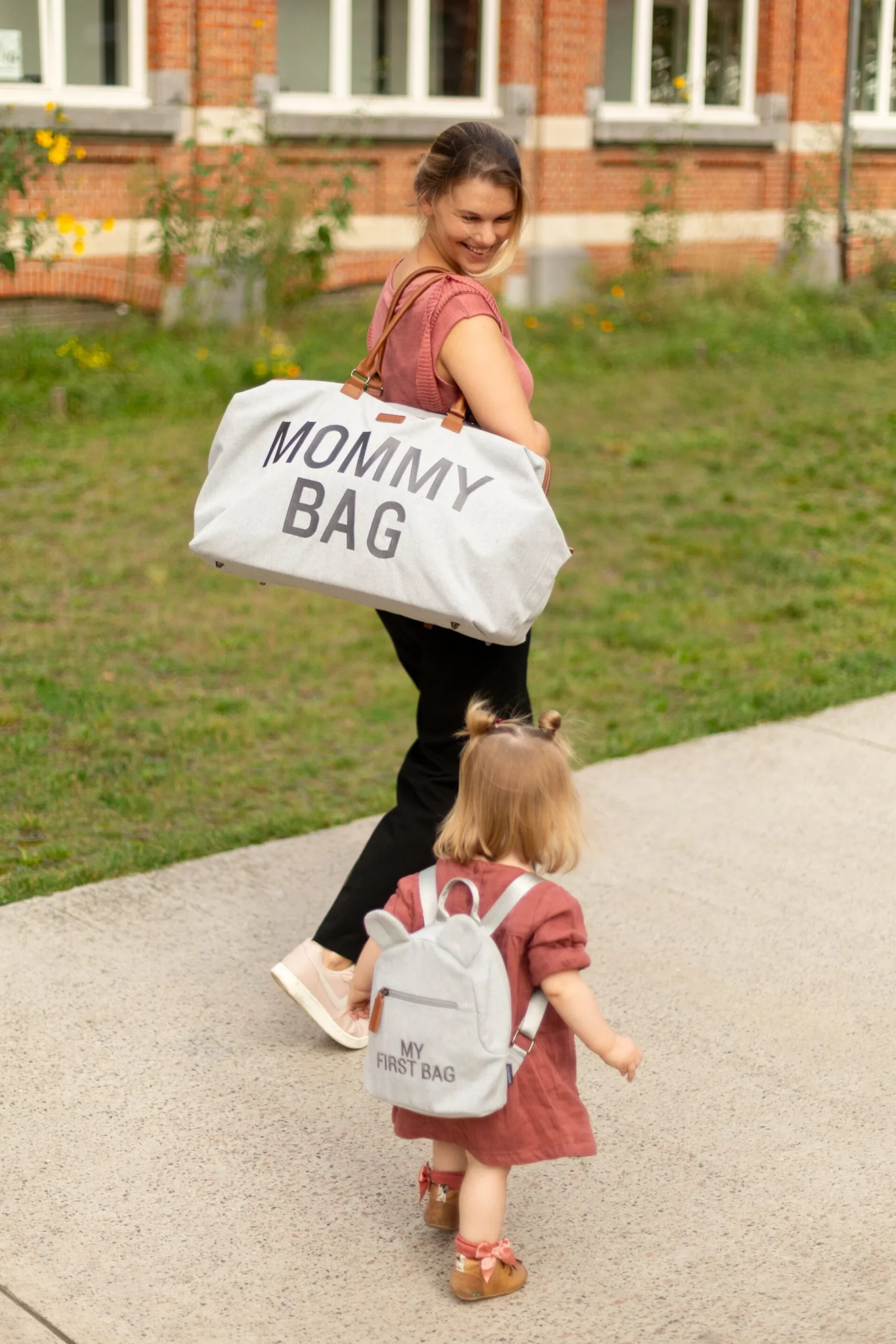 Childhome Mommy Bag ®|Mommy Bag ®-Mommy Bag ® Sac A Langer - Canvas - Gris