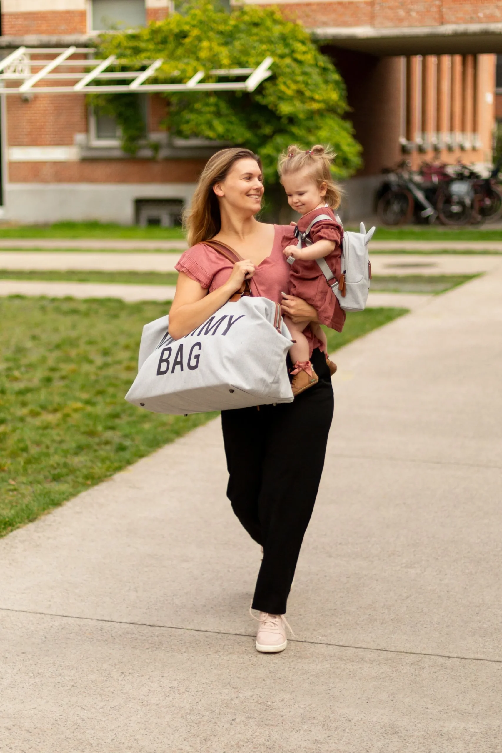 Childhome Mommy Bag ®|Mommy Bag ®-Mommy Bag ® Sac A Langer - Canvas - Gris