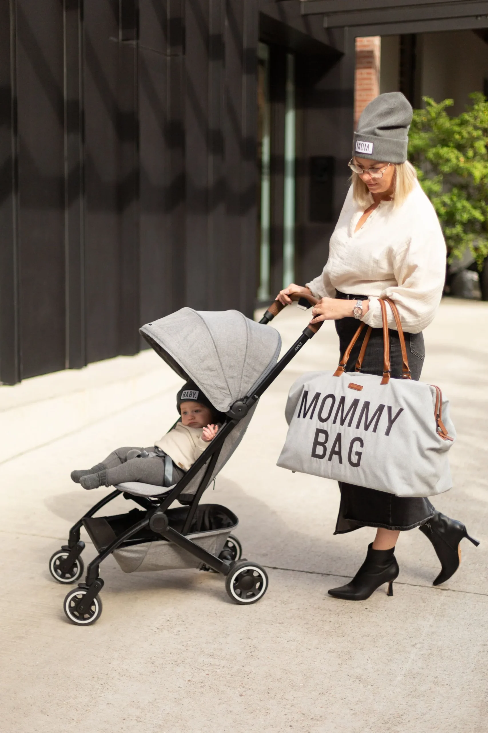 Childhome Mommy Bag ®|Mommy Bag ®-Mommy Bag ® Sac A Langer - Canvas - Gris