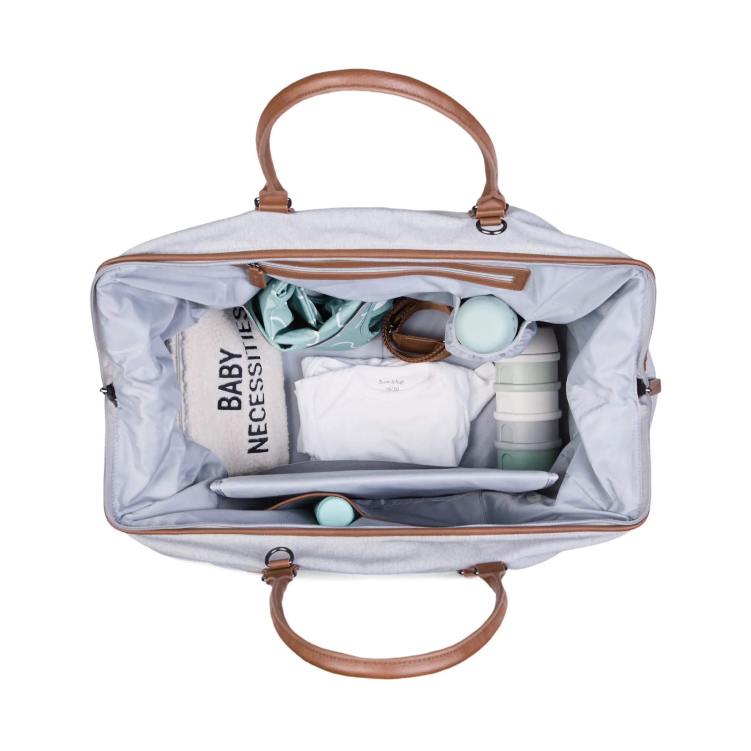 Childhome Mommy Bag ®|Mommy Bag ®-Mommy Bag ® Sac A Langer - Canvas - Gris
