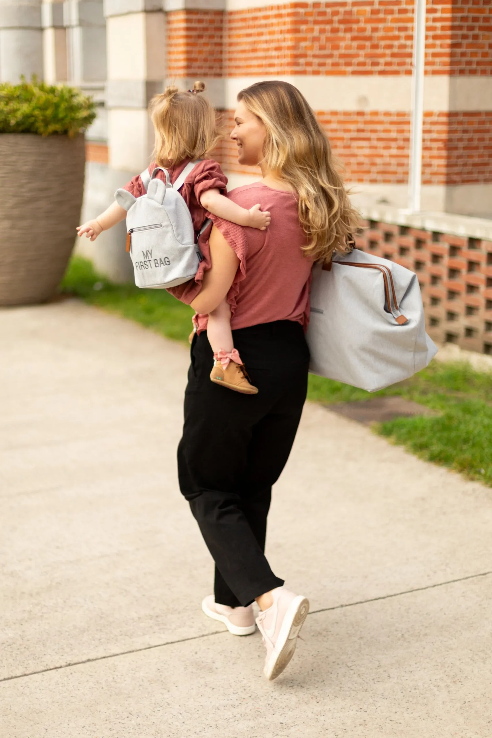 Childhome Mommy Bag ®|Mommy Bag ®-Mommy Bag ® Sac A Langer - Canvas - Gris